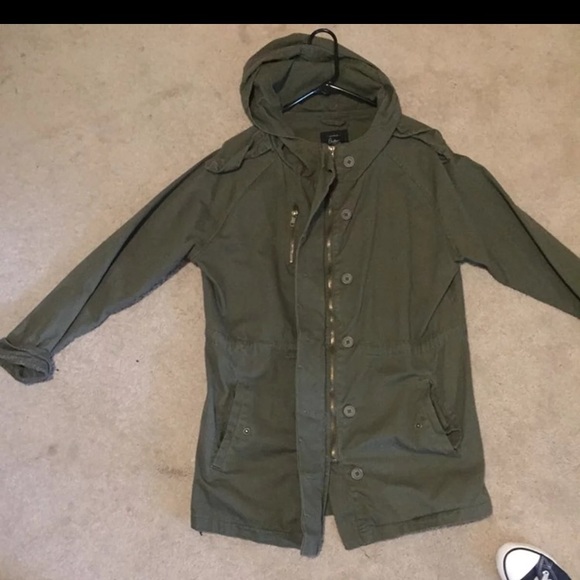 Army Green Trench Coat - Picture 1 of 4